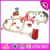 2016 new design popular kid wooden toy train set,fashion wooden wooden toy train set,top sale wooden toy train set W04C054
