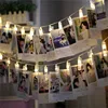 30Led Led Photo Clips String Light 12FT Warm White Wedding Party Home Decor Hanging Photos Pictures Indoor Fairy Lights String