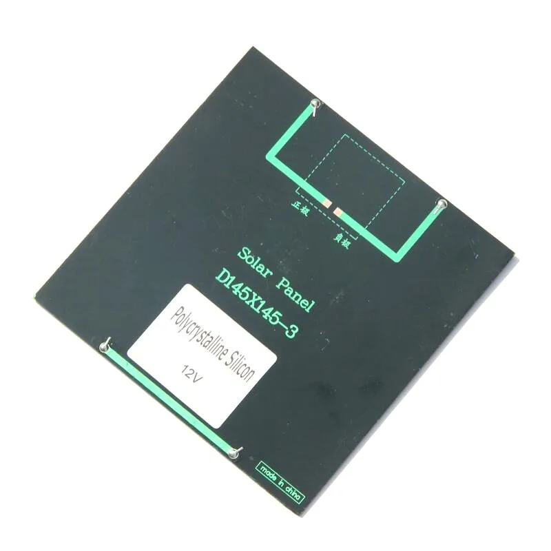 BUHESHUI 3Watt Polycrystalline Silicon Solar Cells 12V DIY Solar Power Battery Charger 145*145mm 3W Small Solar Panels