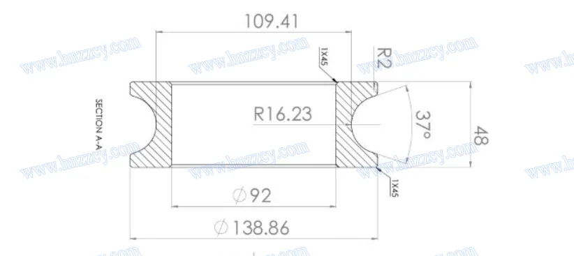 Tungsten carbide roller die cassette