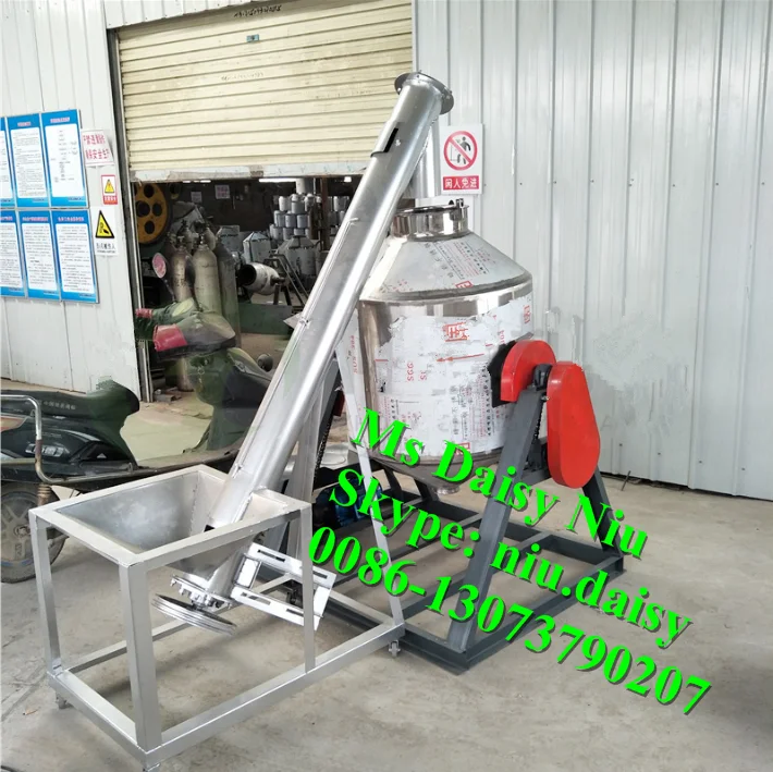 Drum Type Cereal Flours Rotary Mixing Machine/paprika Turmeric Spice Powder Blending Machine