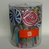 Kids girls favor colored lollipop short message write down memopads with clear cylinder box packed