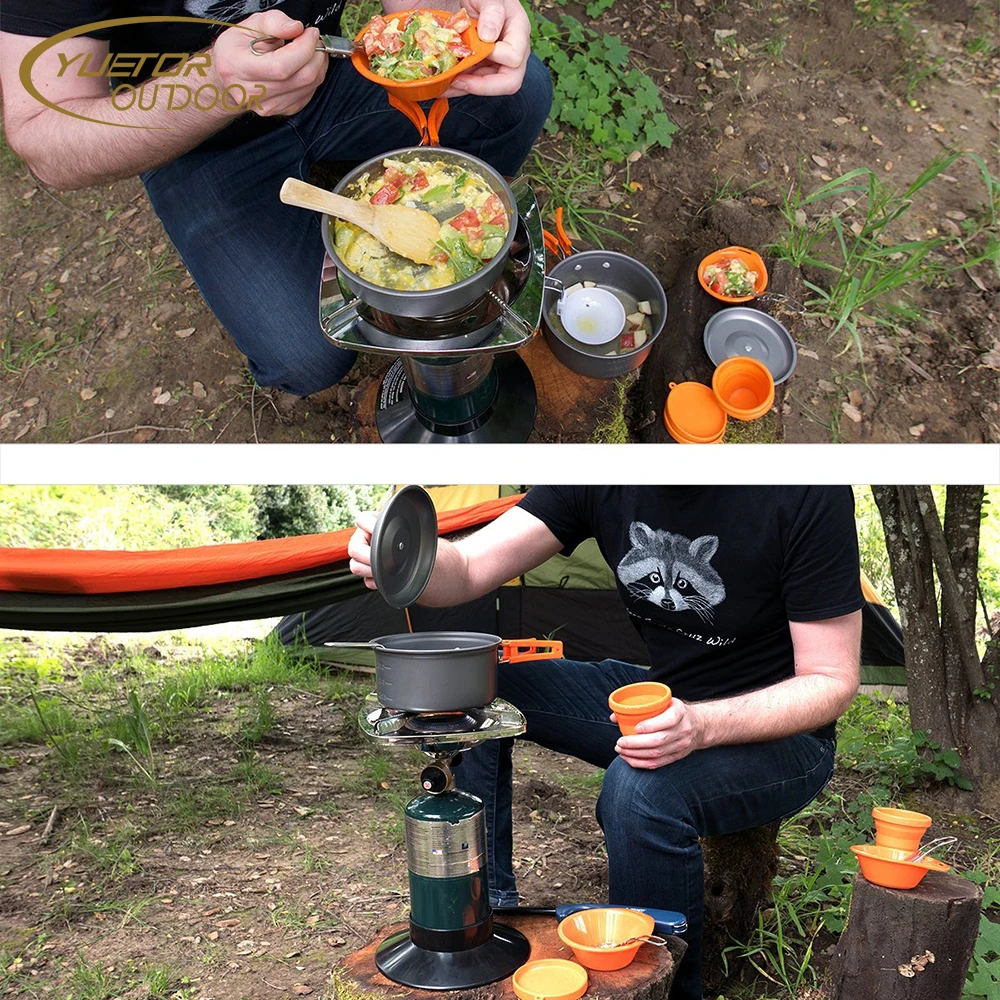 Camping Mess Kit And Cookware Set,Premium Quality Outdoor Cooking Gear