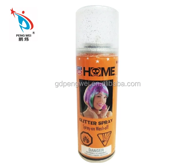 Made In P.r.c Natural Ingredients Glitter Shining Hair Color Spray For