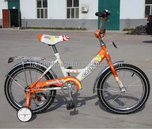 orange 16 inch bike