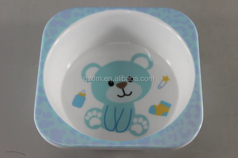 Kids Melamine Square Bowl Mealmine kid's Bolw
