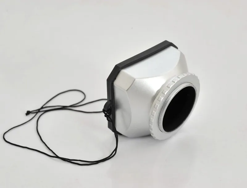 43mm Dv Camcorder Square Lens Hood With Cap Sliver Buy Rectangular