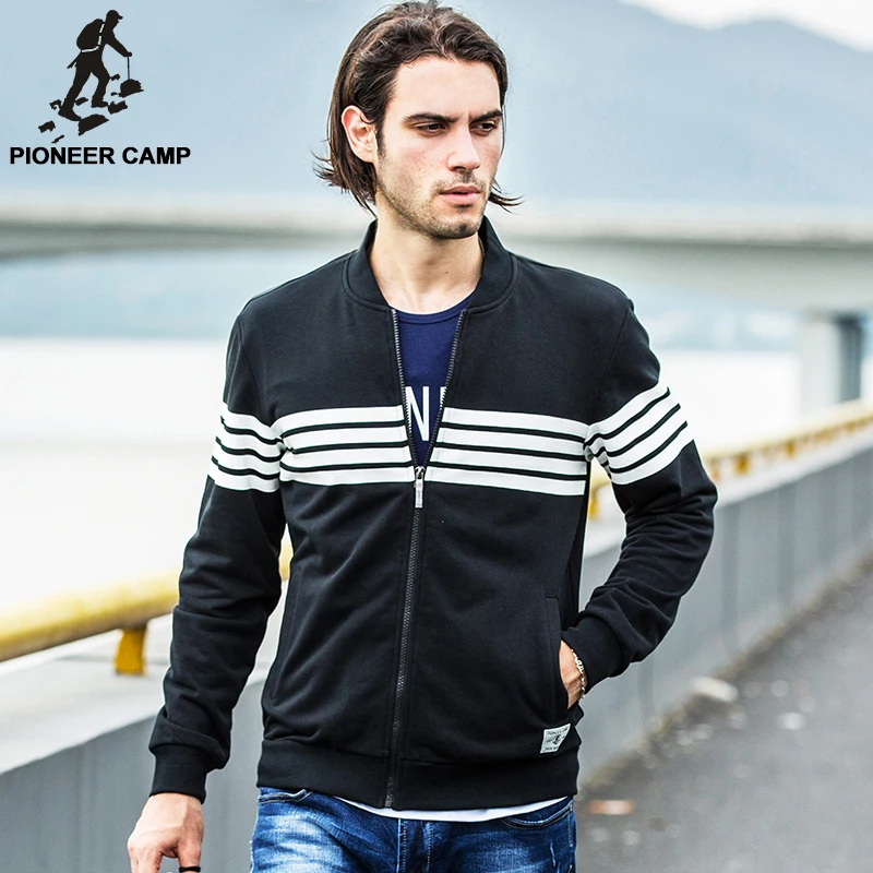 Pioneer campFree shipping 2015 autumn new arrival mens cardigan hoodies sweatshirt casual cotton sportswear mens coat