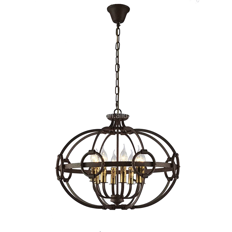 Turkish vintage industrial camino round drum circular lantern led pendant light chandelier for living room