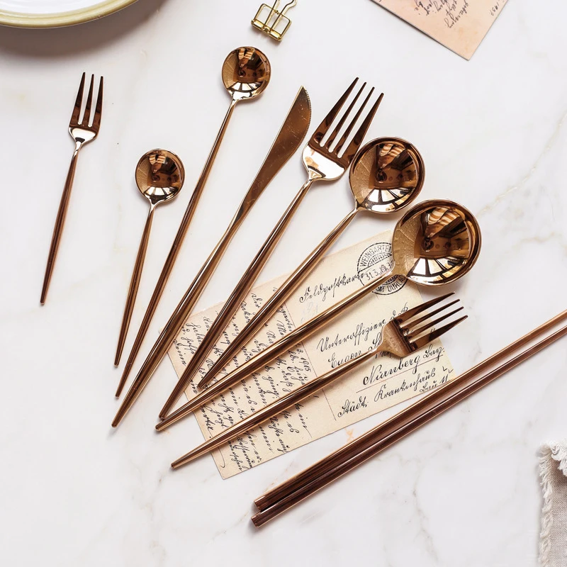 Wholesale Bulk Gold Plated Stainless Steel Flatware Sets Buy Bulk