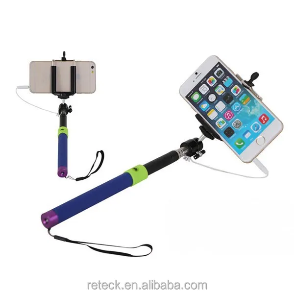 cable take pole colorful selfie stick for motorola moto g
