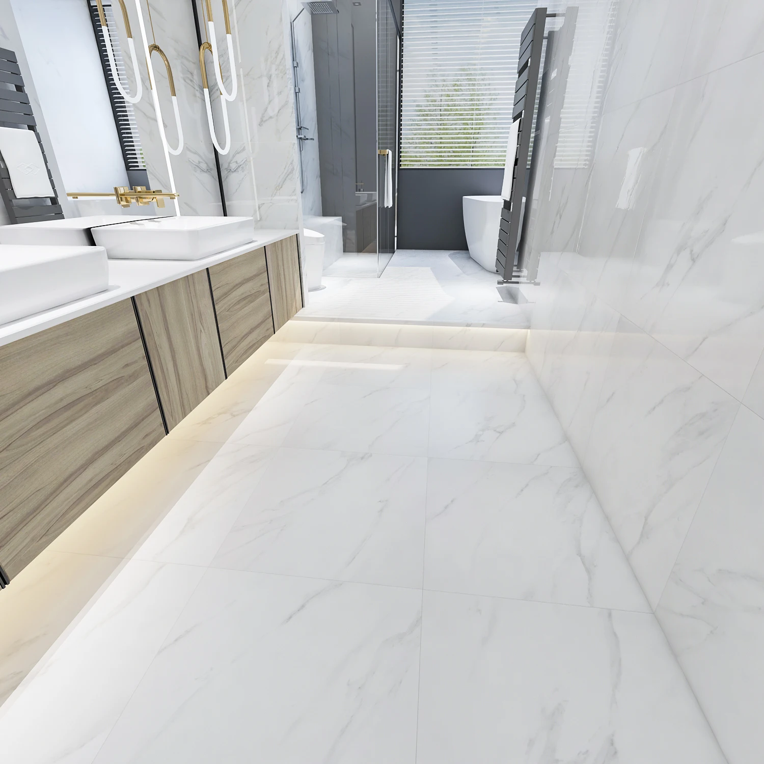 Hsk6060 Lanka Tiles Image,Bathroom Ceramic No Slip White Tiles Buy