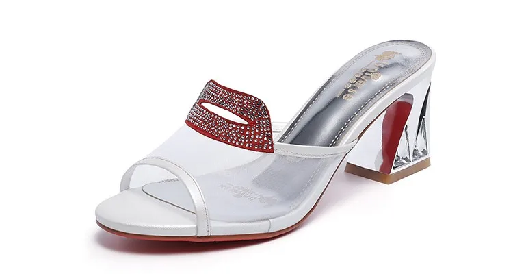 high heel rubber slippers