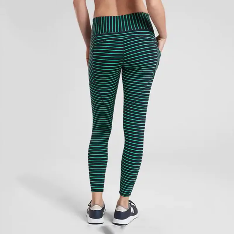 Sports Clothing Leggings Women High Waisted Vertical Striped Yoga Pants  With Cellphone Pocket - Buy Yoga Pants With Cellphone Pocket,Vertical  Striped Yoga Pants,Sports Clothing Leggings Product on Alibaba.com