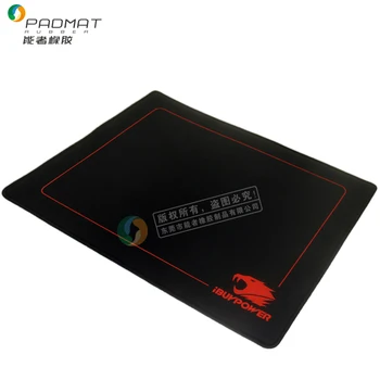 Custom Red Logo Sublimation Printing Black Mouse Mats Uk Computer