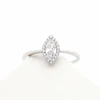 Big Diamond Glamour Woman Pure 925 Silver Ring Luxury Design