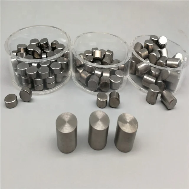 Cylindrical Blocks Tungsten Metal Cylinder Tungsten Weights 1kg For
