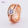ladies diamond jewelry round-cut aaa stone engagement ring