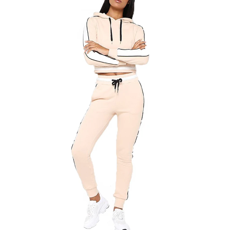 2019 Custom Logo Printed Woman Joggers Women 2 Piece Sweatsuit Custom ...