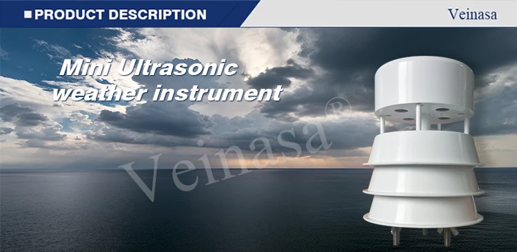 Veinasa-CSB01 5 in 1 Compact Weather Station Intelligent Anemometer Ultrasonic Anemometer