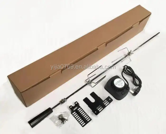 Stainless Steel Universal Grill Rotisserie Kit With Heavy Duty Rotisery
