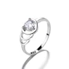 Latest Ladies Fashion 925 Sterling Silver Engagement Ring Diamond