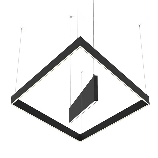 Modern Room Large Ceiling Light LED Creative Suspension Stylish Linear Pendant light