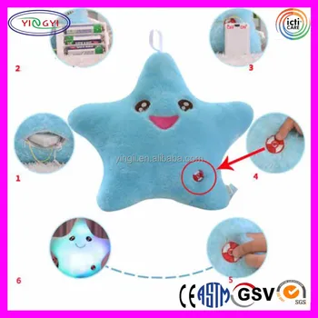 led light up star pillow