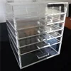 New product! well selling acrylic makeup organizer / clear make up organizer acrylic stands with flip up lidzer