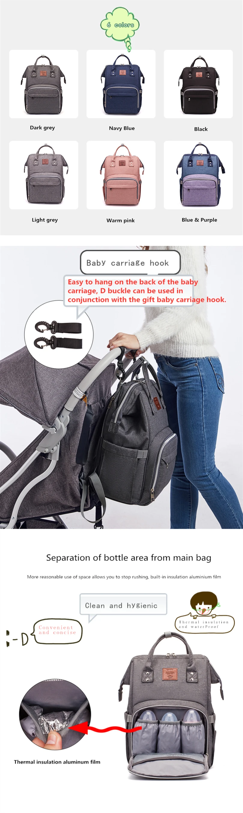 baby x diaper bag