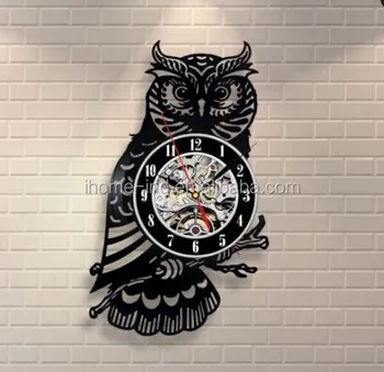 Wall Clock Animal Theme Night Owl Wall Clocks For Bathroom (t5718 ...