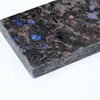artificial quartz sparkle series stone slab for countertop`ocean blue sparkle