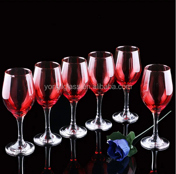 Unleaded crystal wine glass/colored wine glass goblet/christmas decoration wine glass