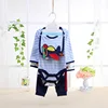 Guangzhou 100% cotton newborn baby clothes long sleeve baby boy clothing set