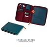 Luxury Business Documents Portfolio Cable USB Organizer Case Phone Holder Pocket Leather Travel Folder with Tech Essentials