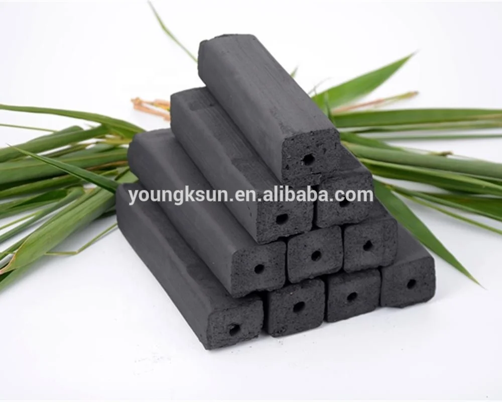 Yks Outdoor Smokeless Bamboo Hexagon Barbecue Briquette Charcoal For