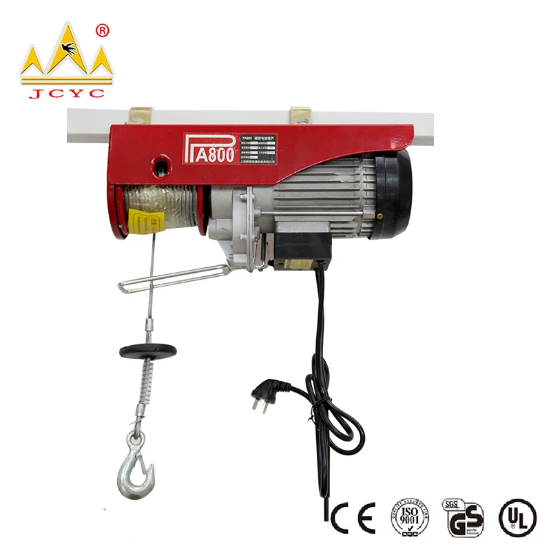 Pa200 Motor Portable Mini Lifting Electric Hoist For Lifting Goods ...