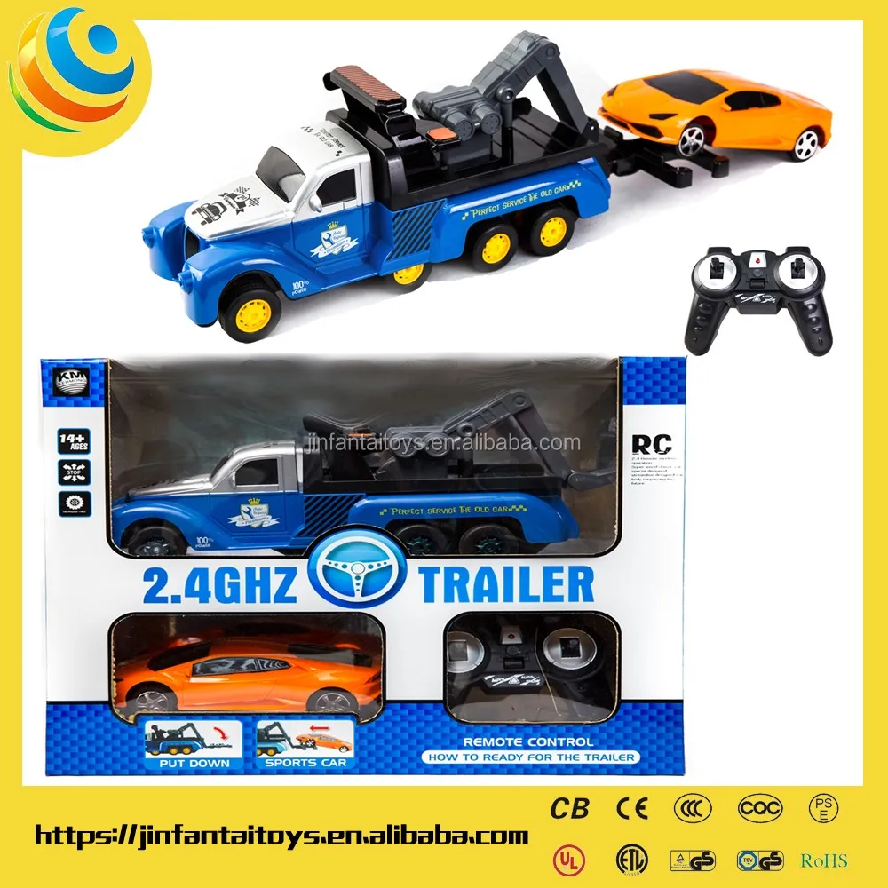 Batterie enfants voitures 2 4G rc tracteur remorque camions 360 ROTATION éLECTRIQUE JOUET DE VOITURE AVEC