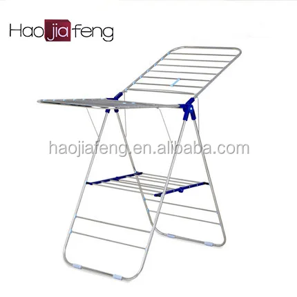 Hot Selling Indoor Outdoor Laundry Rack Folding Cloth Dryer Standing  Stainless Steel Clothes K Type Drying