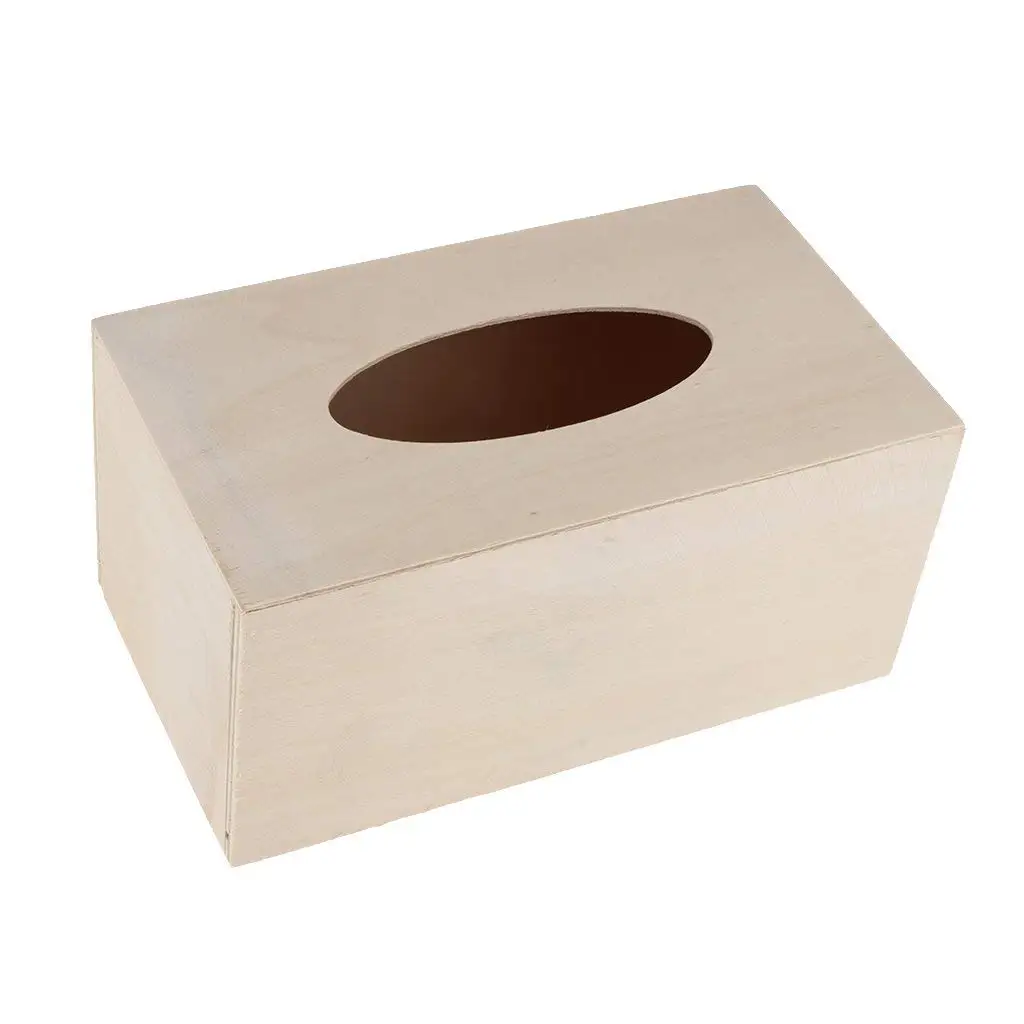 Cheap Unfinished Wood Tissue Box Cover 