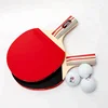 Hot sales custom table tennis bat and balls ping pong racket set