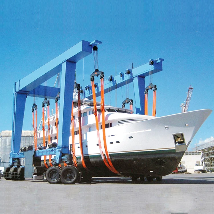 250 T Marine Travel Lift Table Boat Lifting Crane