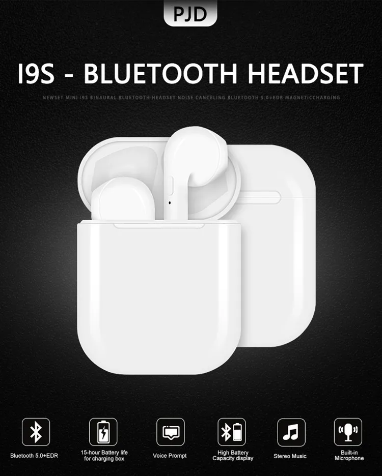 KC Certification i9s TWS Wireless Earbuds I9S Headphones with True Stereo Wholesale Price BT 5.0 Headset - ANKUX.COM