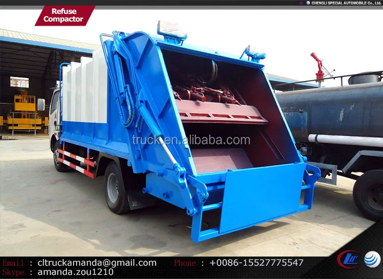 6 Wheels 6cbm 1.2 Tons Small Garbage Compressor,Garbage Compressor