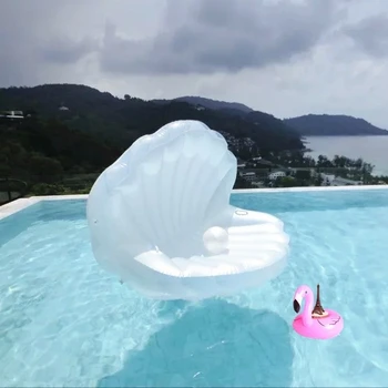 inflatable seashell pool float