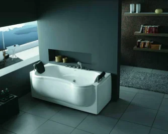 1710*860*650mm romantic corner standing double use Pure Acrylic combo massage tub (M-2011)