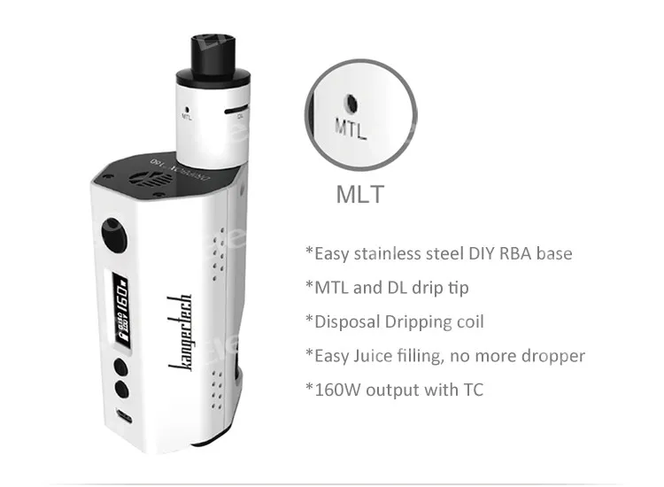 New Ecigarette Dripbox Best Price Kanger Dripbox 60w Replaceable Drip