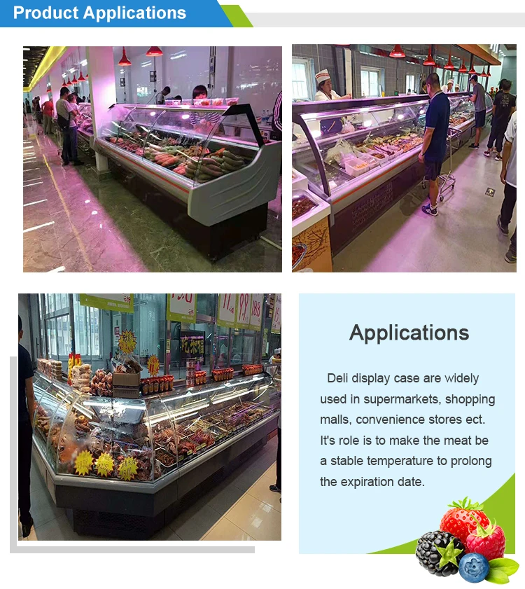 supermarket deli display case,deli meat cooler,deli open case