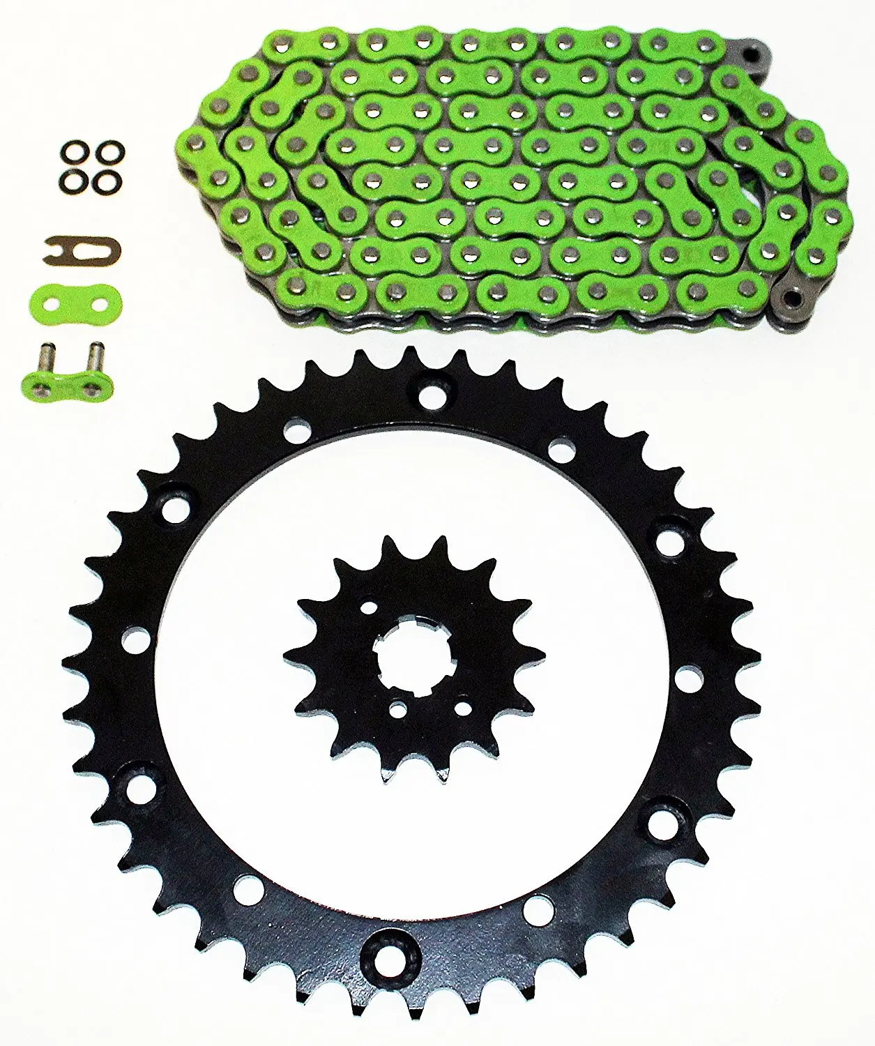 1989 1990 1991 Yamaha YFZ350 350 Banshee Green O Ring Chain And Sprocket 12/40