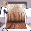 Wholesale 5x7ft brown Wood Wall Floor Fabric Photography Backdrop Customized Background Studio Props